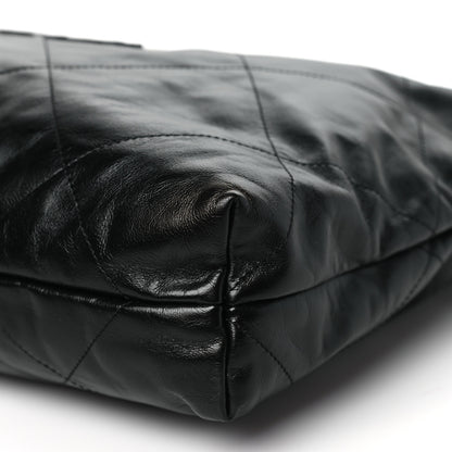 Chanel Shiny Calfskin Quilted Large Chanel 22 So Black 11 of 11