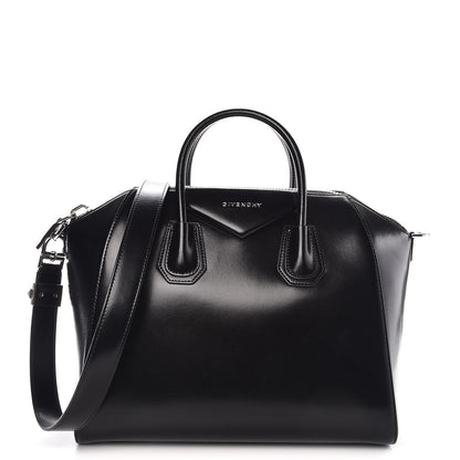 Givenchy Shiny Lord Calfskin Medium Antigona Black 1 of 8