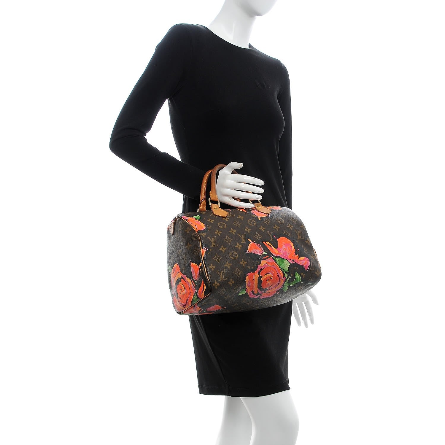 Louis Vuitton Monogram Roses Speedy 30 3 of 32