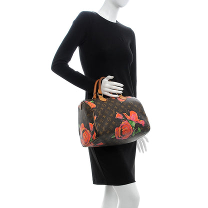 Louis Vuitton Monogram Roses Speedy 30 3 of 32