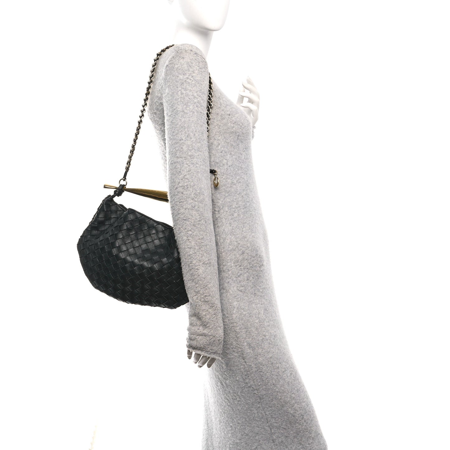 Nappa Intrecciato Sardine With Chain Bag
