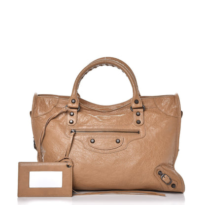 Balenciaga Agneau Classic Hardware City Beige Nougatine 1 of 7