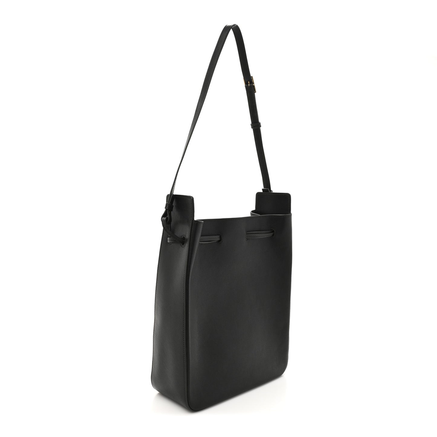 Calfskin Large Bucket Bag New Vert Fonce