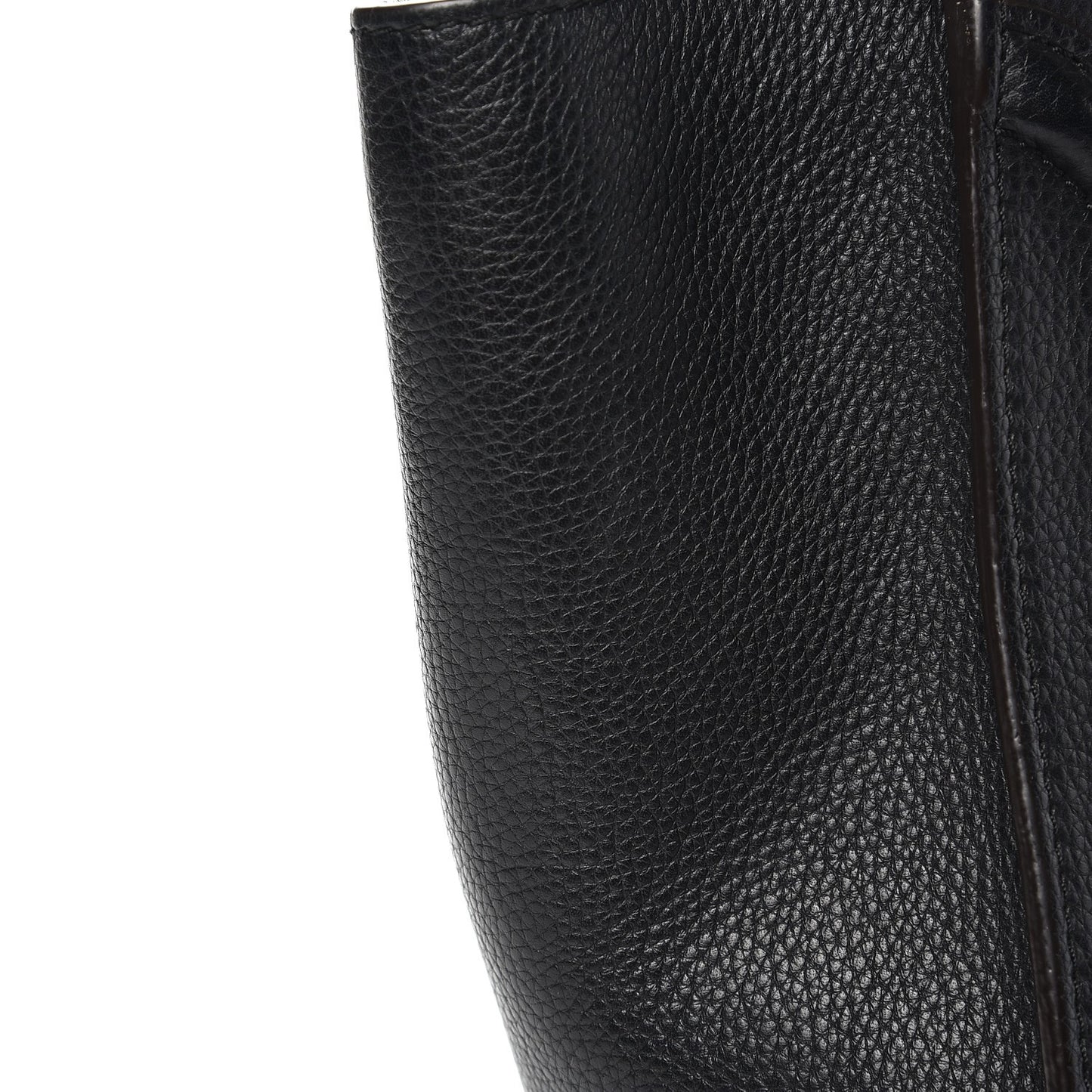 Drummed Calfskin Micro Luggage Black