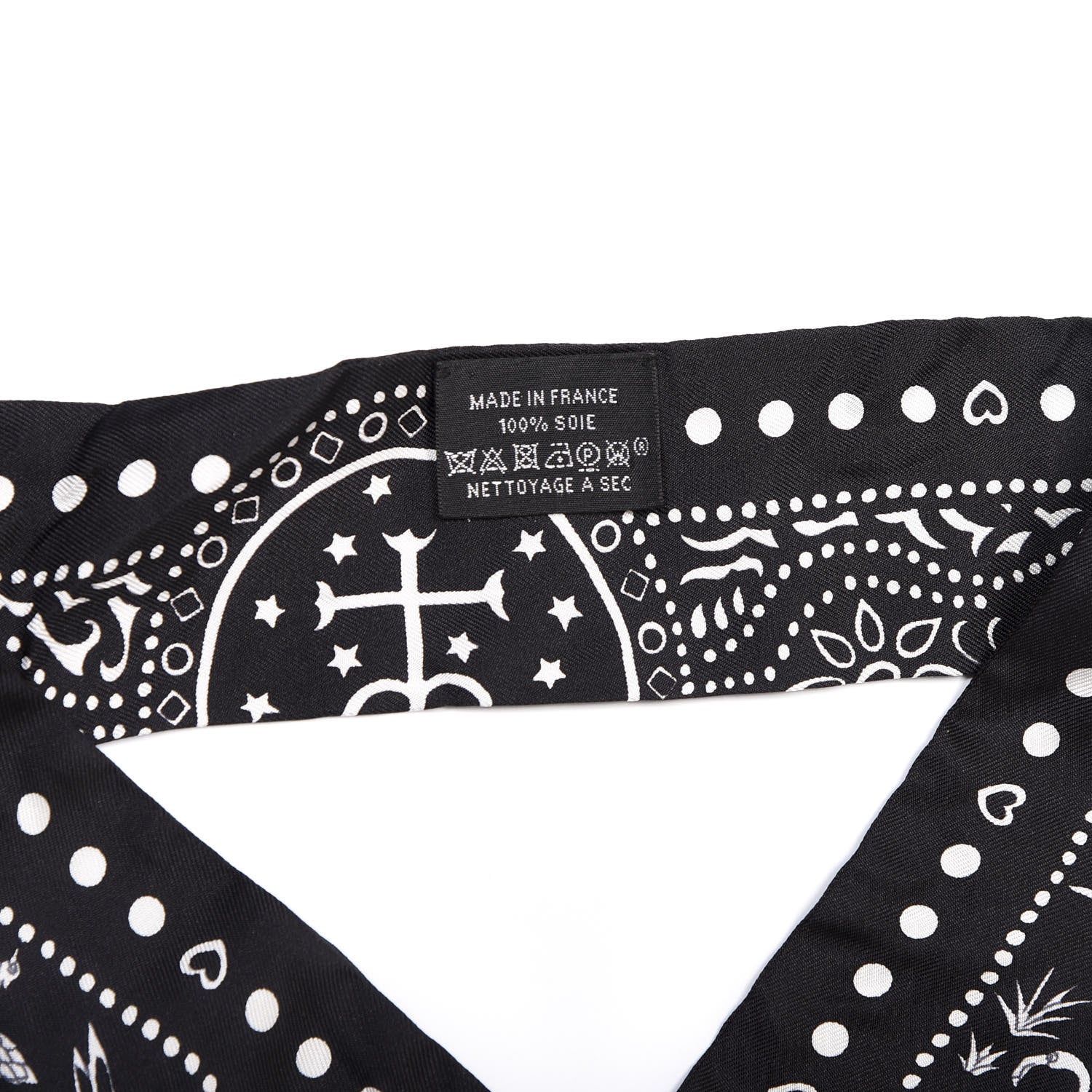 Hermes Silk Entre Ciel Et Mer Twilly Black White 3 of 3