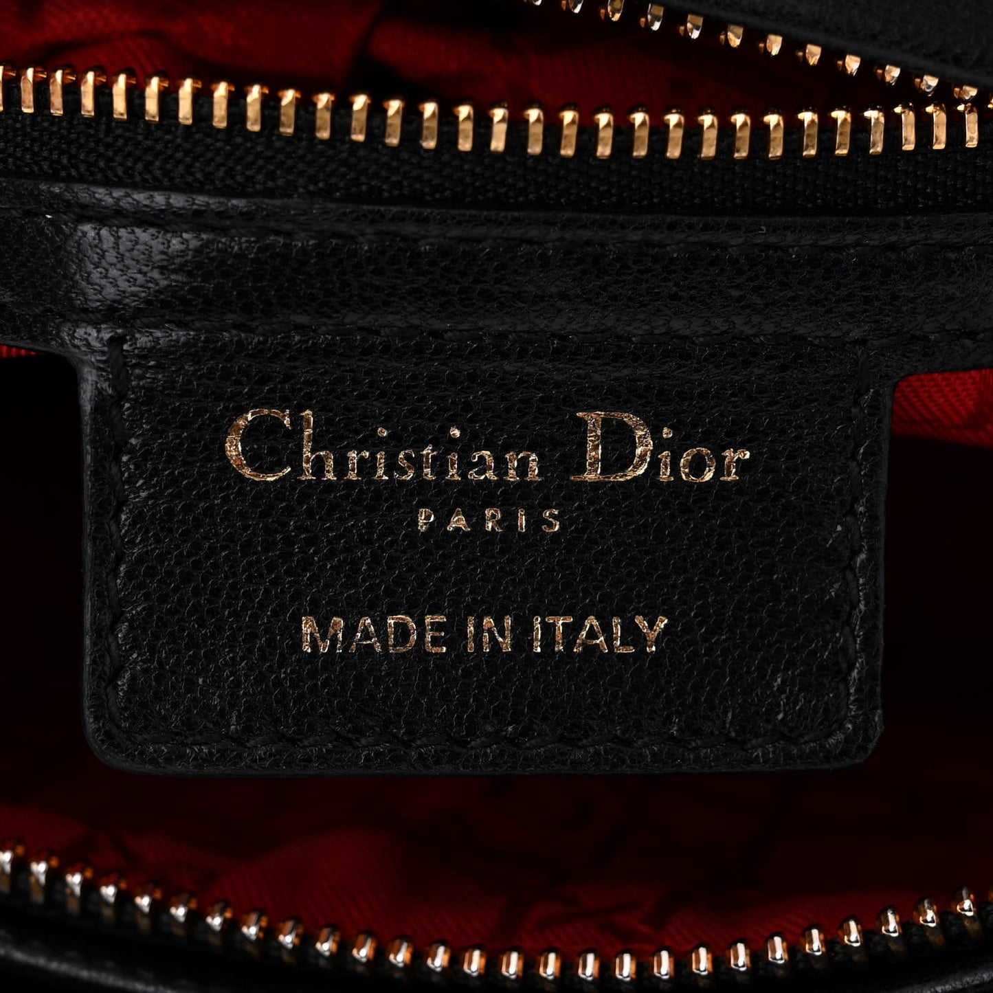 Lambskin Cannage Medium Lady Dior Black