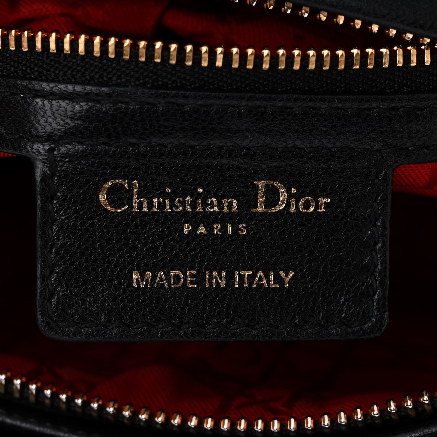 Christian Dior Lambskin Cannage Medium Lady Dior Black 6 of 13