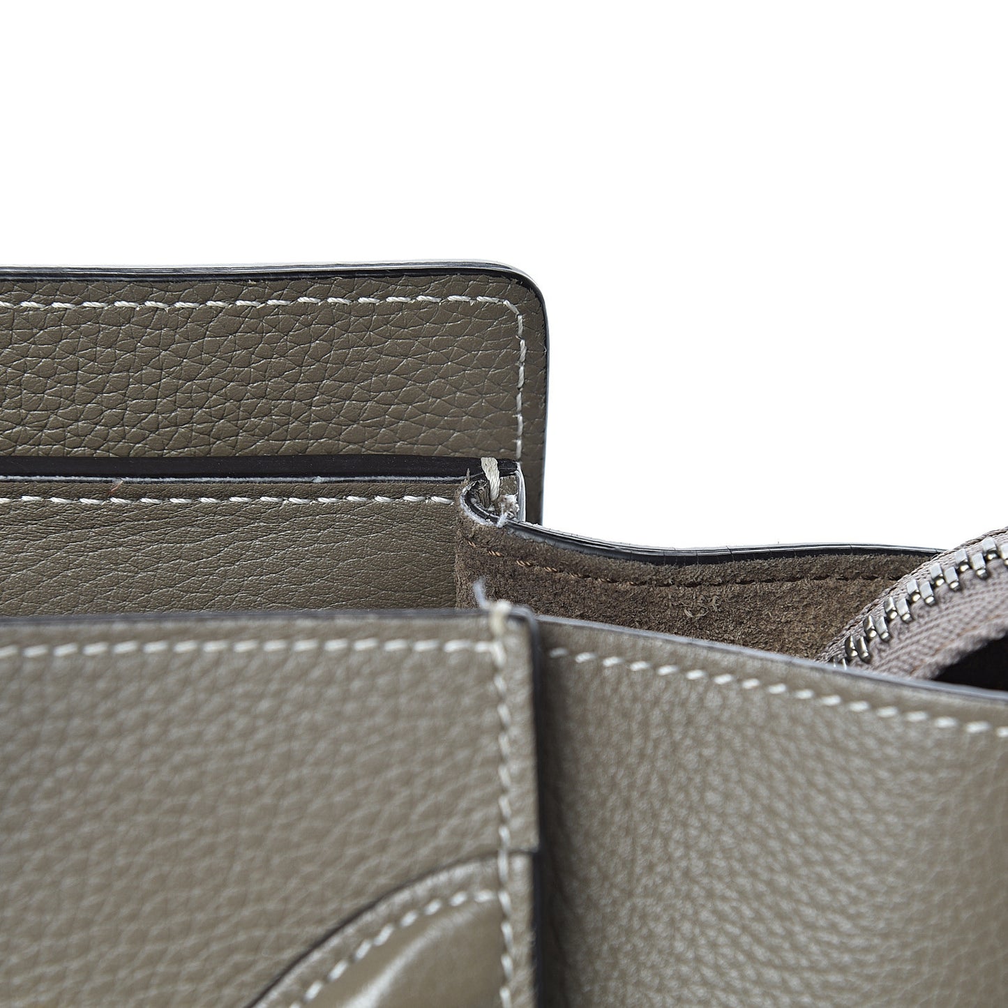 Drummed Calfskin Micro Luggage Souris