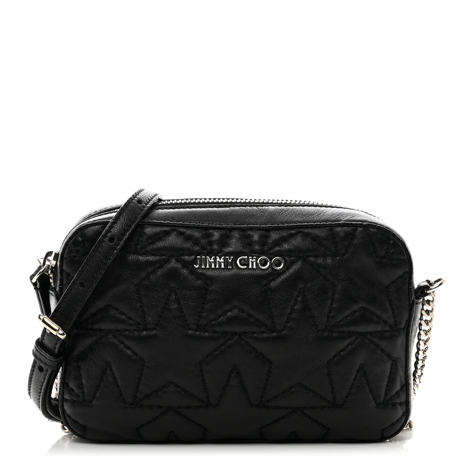 Jimmy Choo Calfskin Star Haya Camera Bag Black 1 of 9