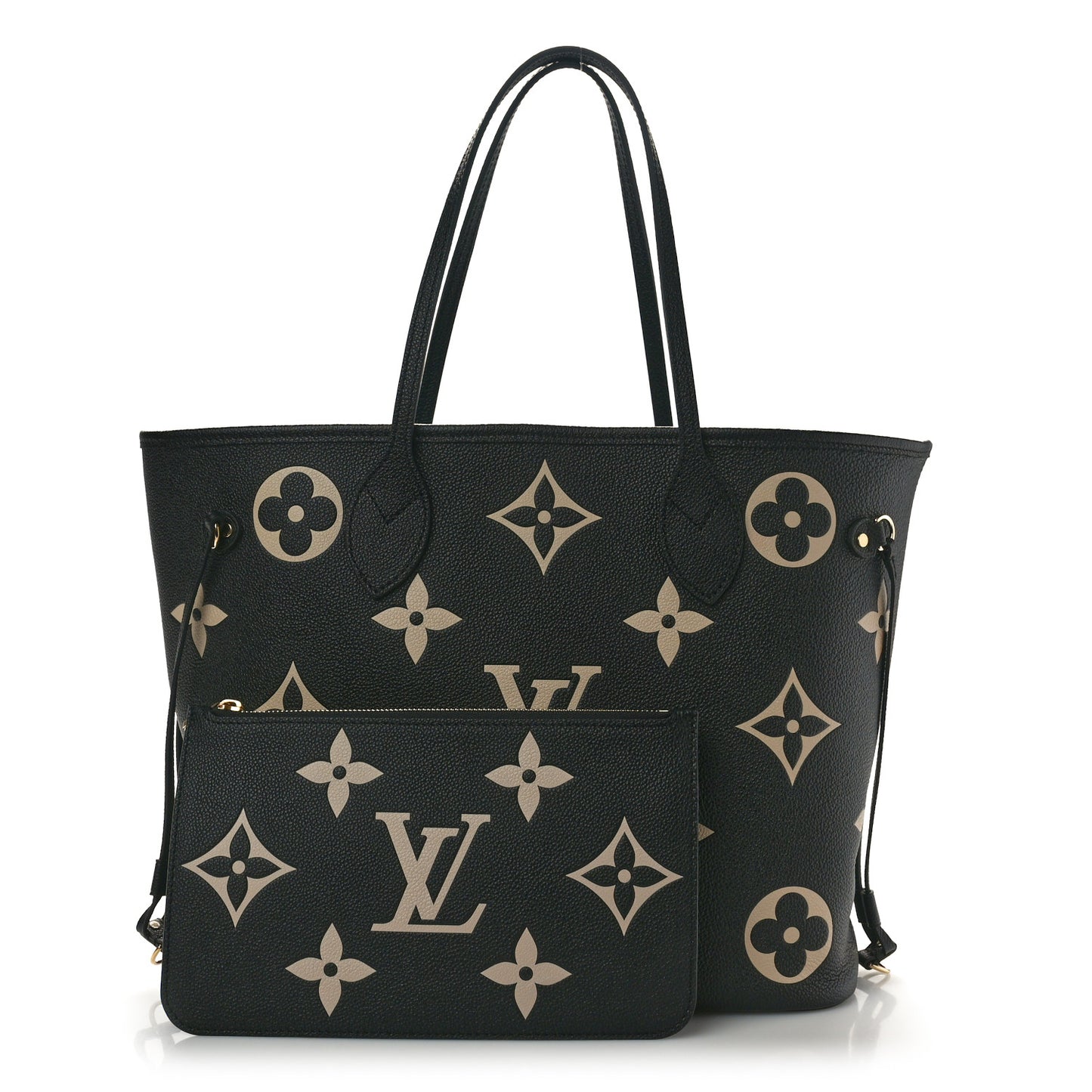 Empreinte Monogram Giant Neverfull MM Black Beige
