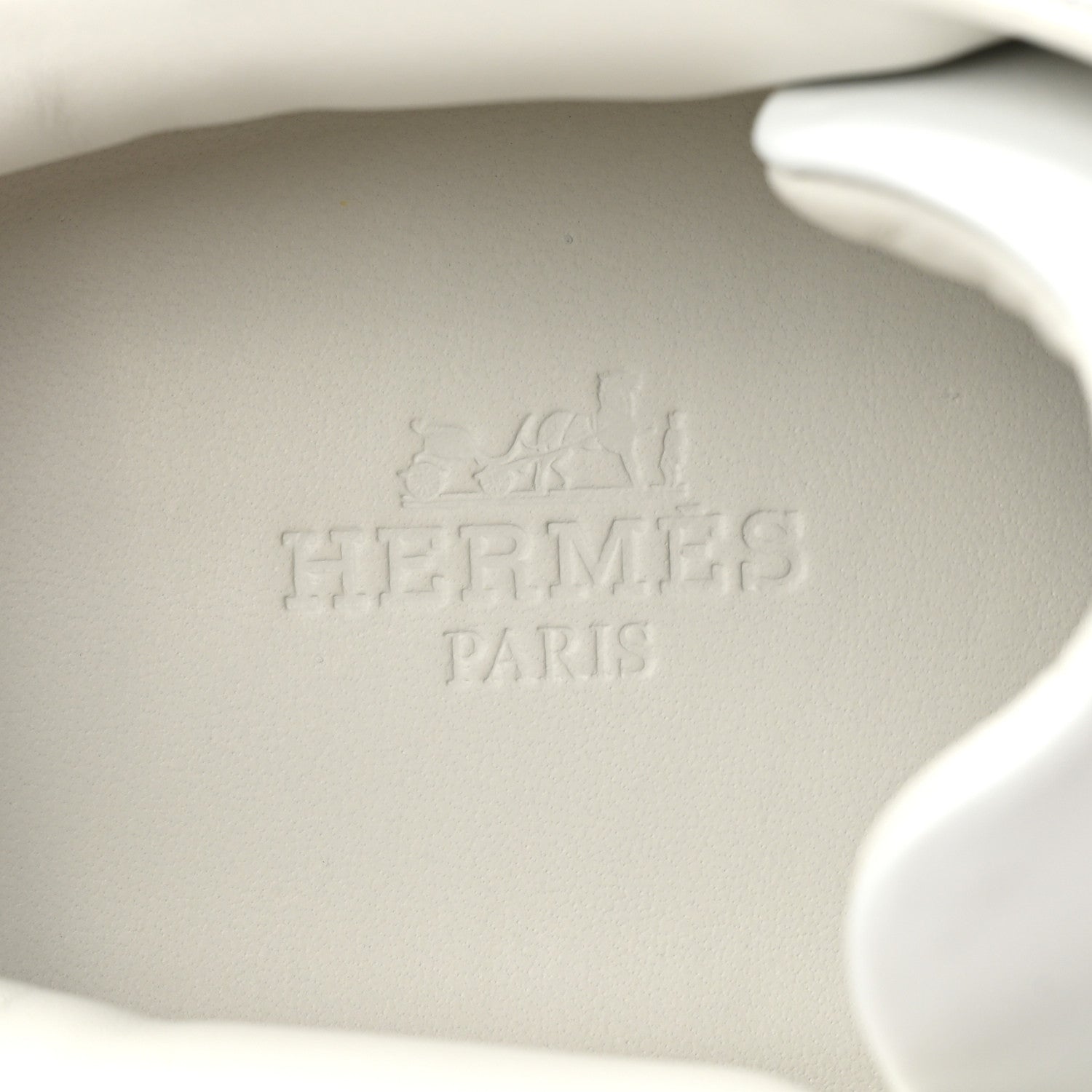 Hermes Epsom Calfskin Womens Free Sneakers 37 White 7 of 8