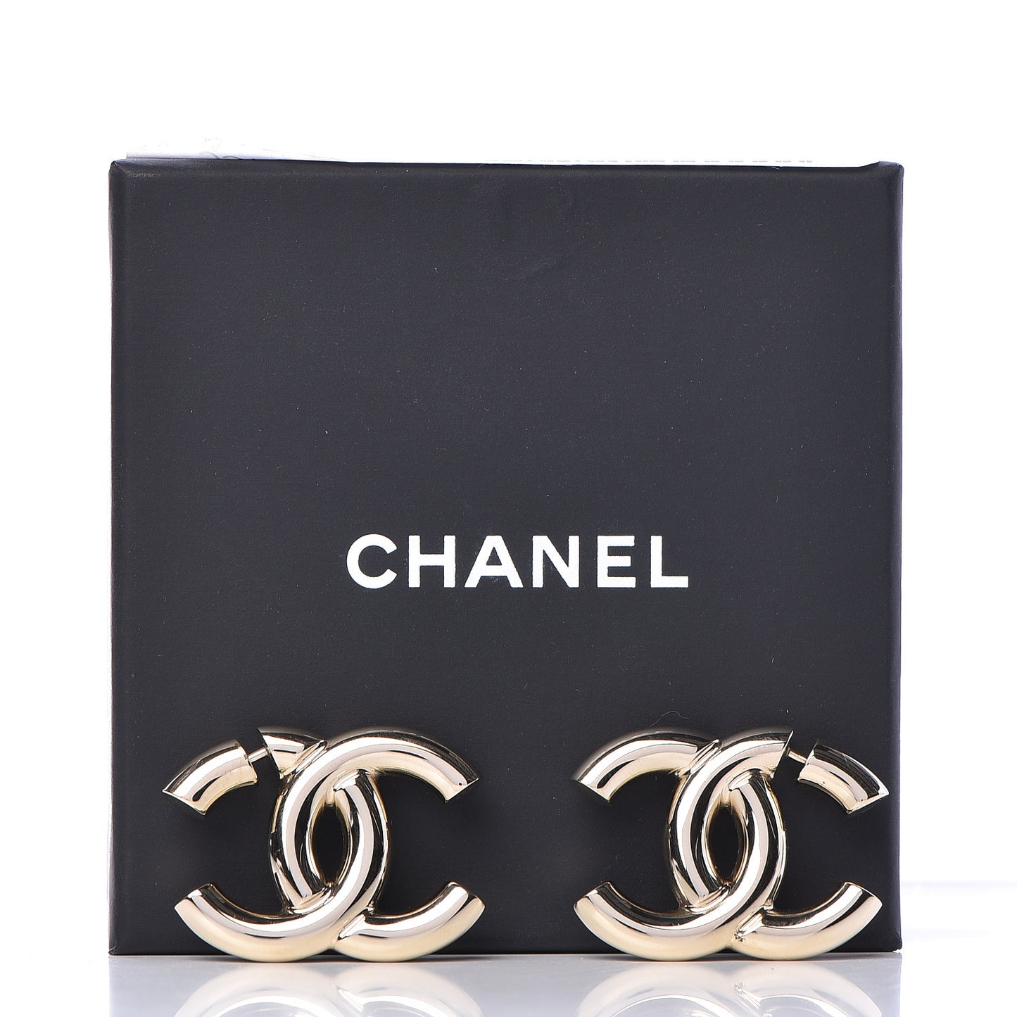 Metal CC Earrings Gold