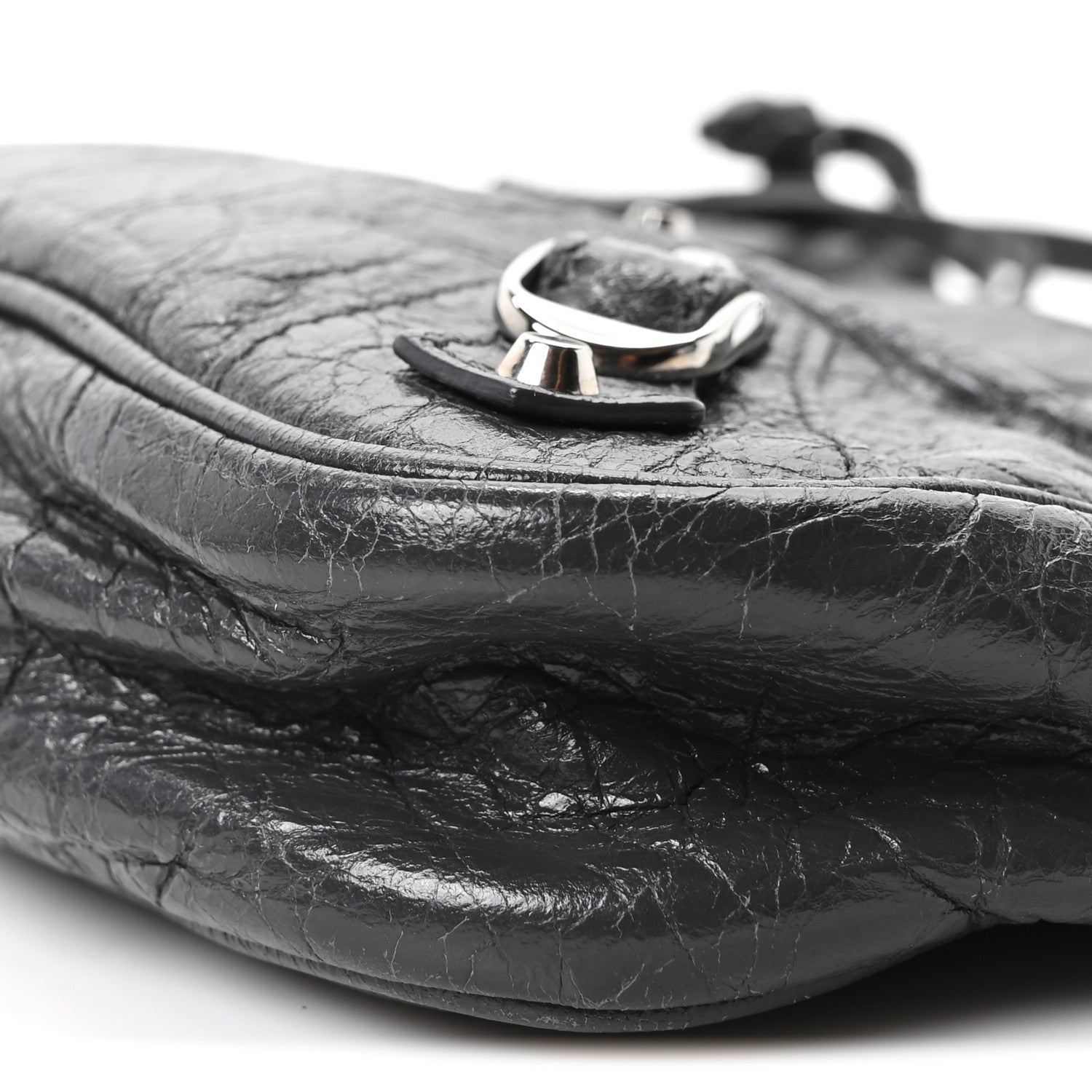 Balenciaga Agneau Classic Silver Hardware Hip Anthracite 11 of 11