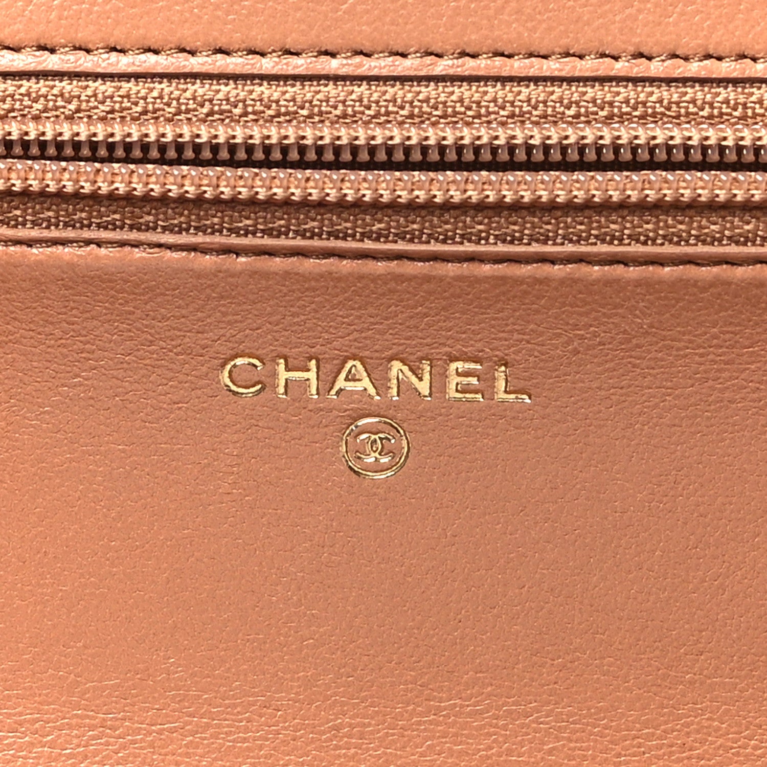 Chanel Lambskin Quilted Chanel 19 Wallet On Chain WOC Brown 6 of 11