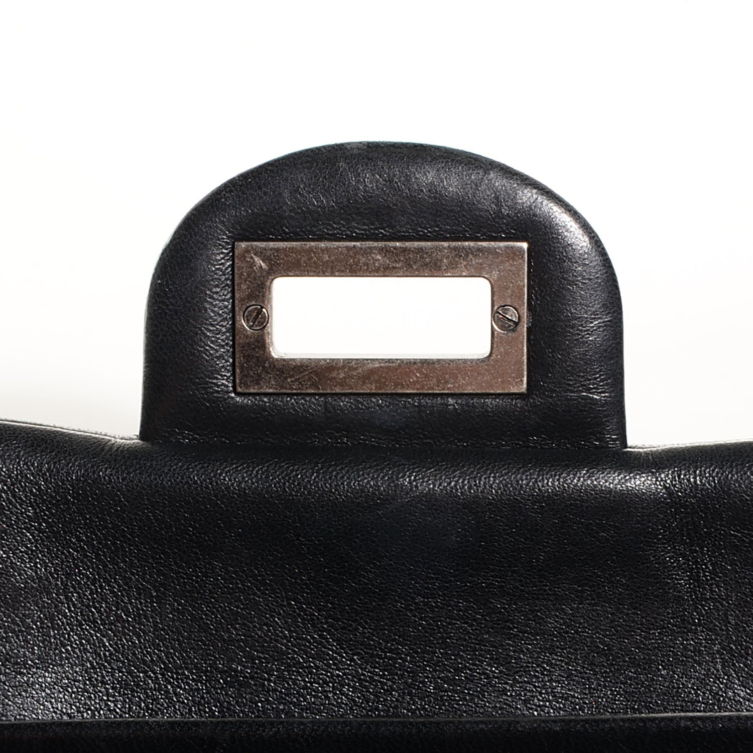 Chanel Washed Lambskin Quilted Hybrid Jumbo Double Flap Black 8 of 8