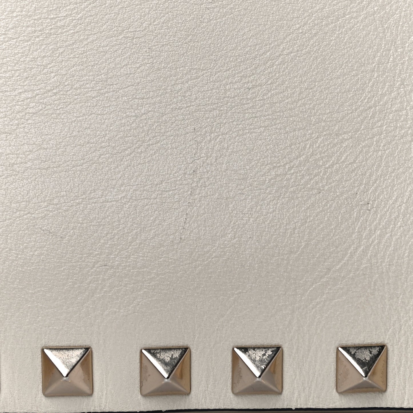 Vitello Rockstud Camera Crossbody Bag Ivory