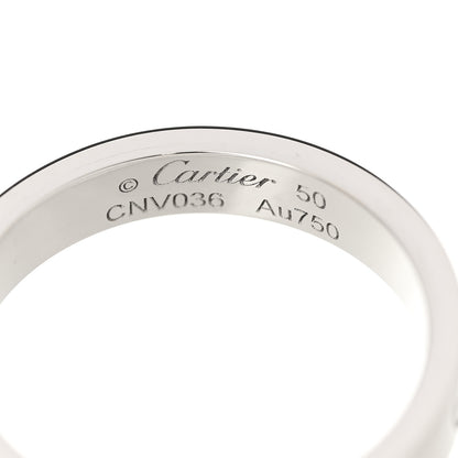 Cartier 18K White Gold 3.5mm LOVE Wedding Band Ring 50 5.25 4 of 4