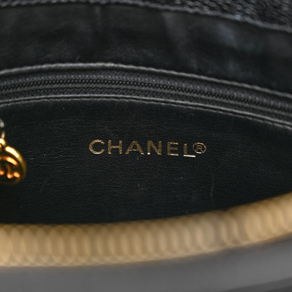 Chanel Caviar CC Shopper Tote Black 7 of 14