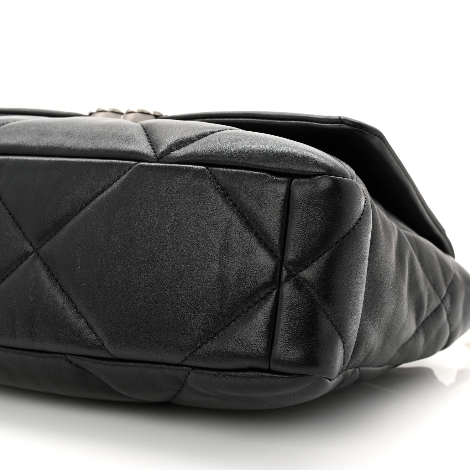 Chanel Lambskin Quilted Medium Chanel 19 Flap Black 10 of 11