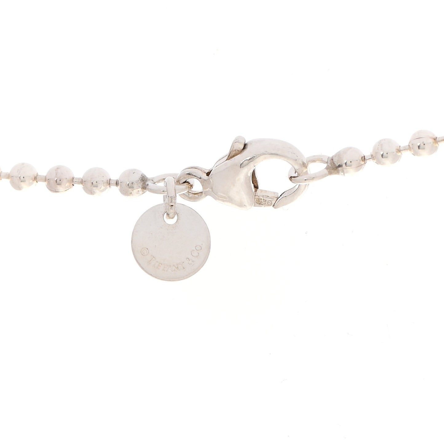 Sterling Silver Coin Edge Dog Tag Necklace