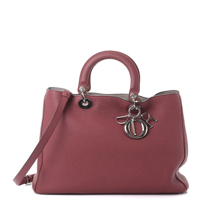Christian Dior Bullcalf Large Diorissimo Tote Dark Pink 1 of 12