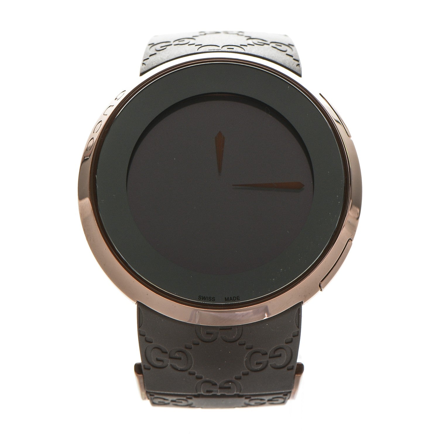 Gucci Stainless Steel Rubber 45mm Digital I-Gucci Watch Brown 1 of 9