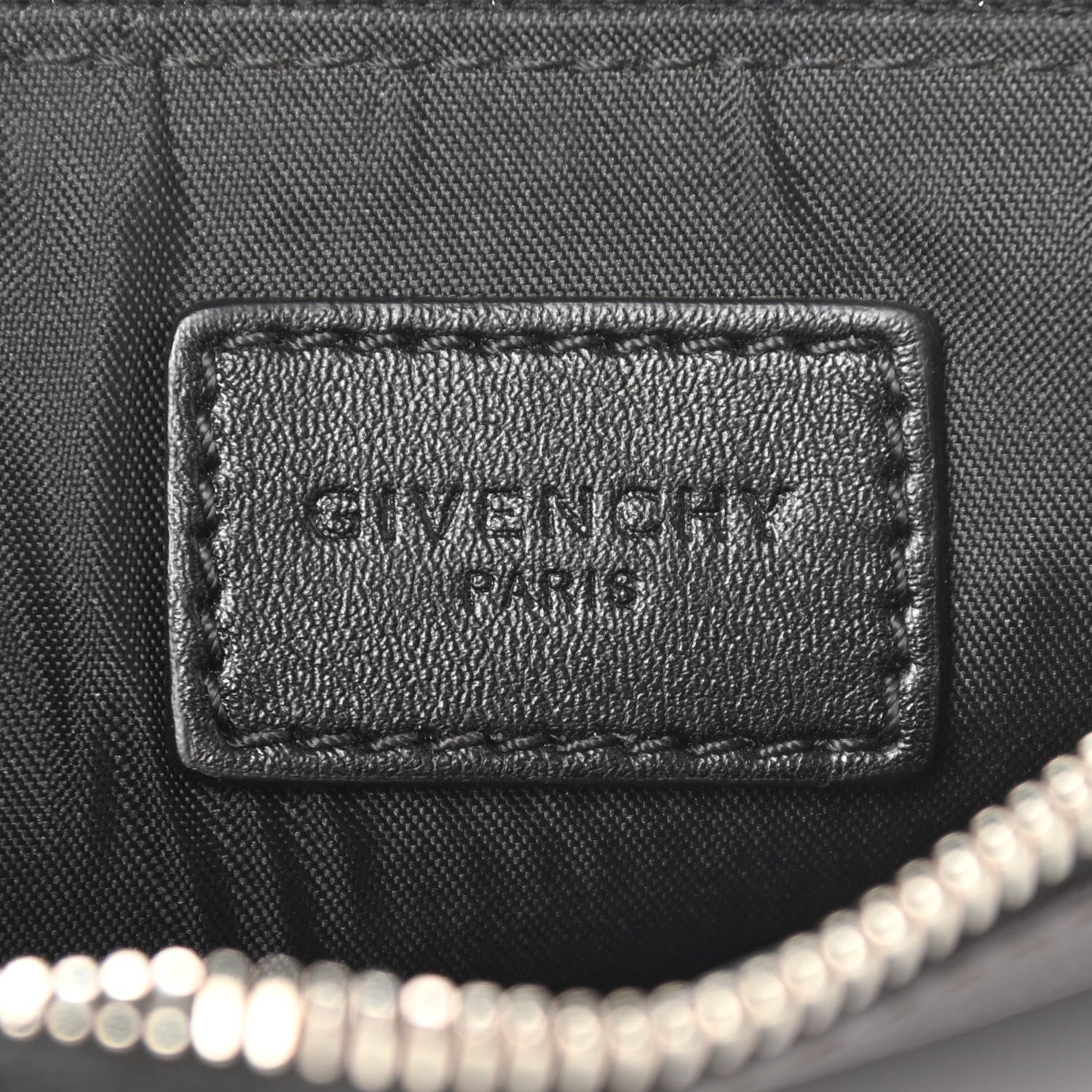 Givenchy Textured Coated Canvas Rottweiler Print Small Cosmetic Pouch Black 6 of 6
