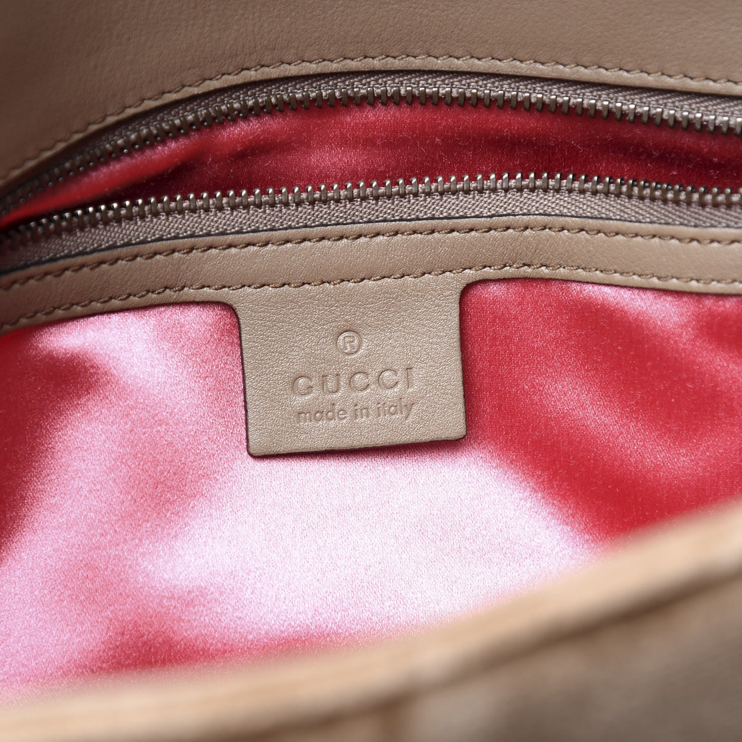 Velvet Matelasse Medium GG Marmont Shoulder Bag Taupe
