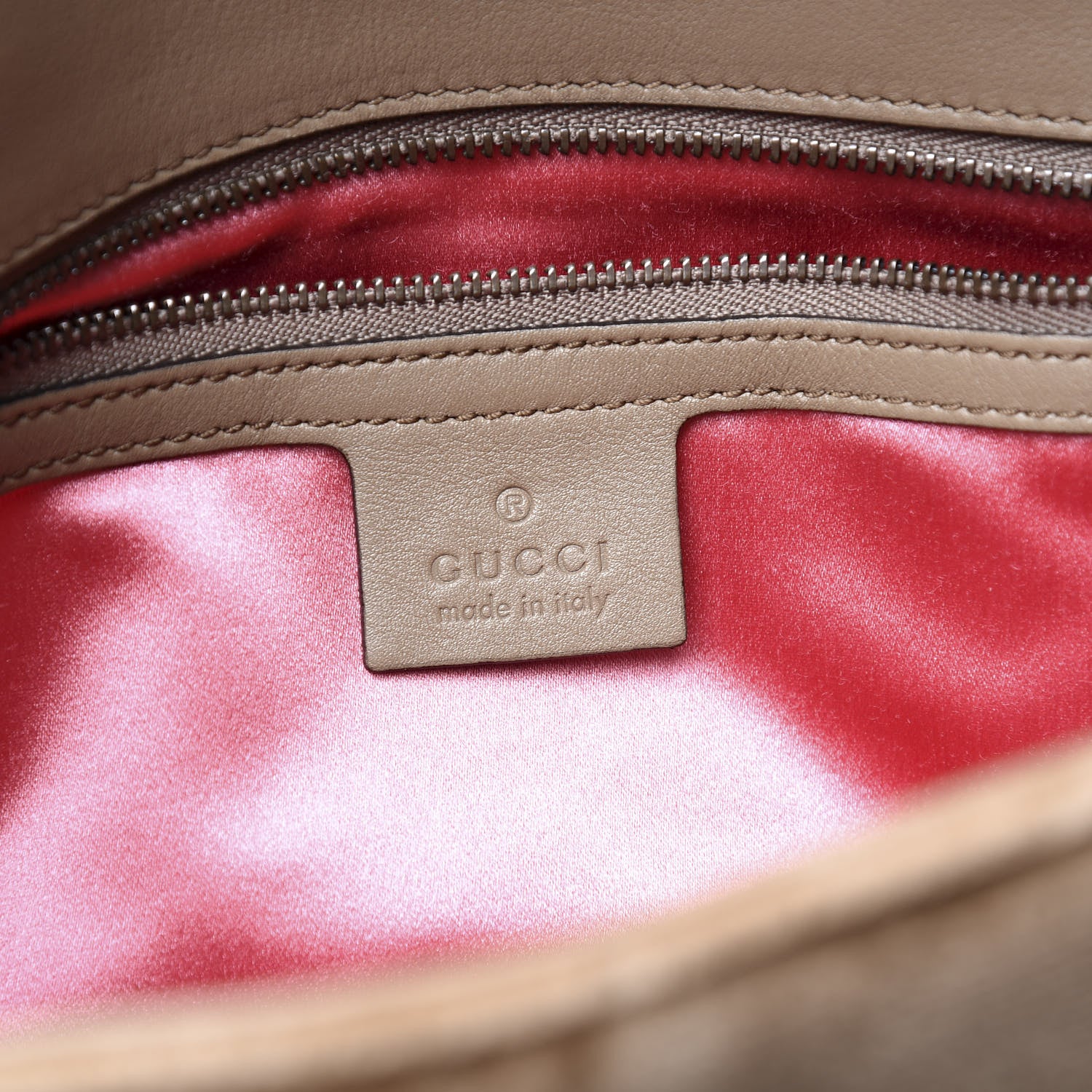 Gucci Velvet Matelasse Medium GG Marmont Shoulder Bag Taupe 7 of 10