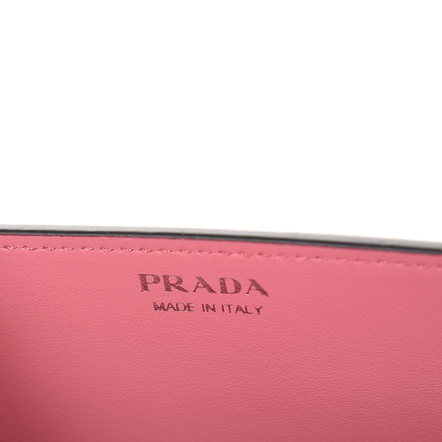 Saffiano Pradamalia Mini Chain Bag Black Begonia
