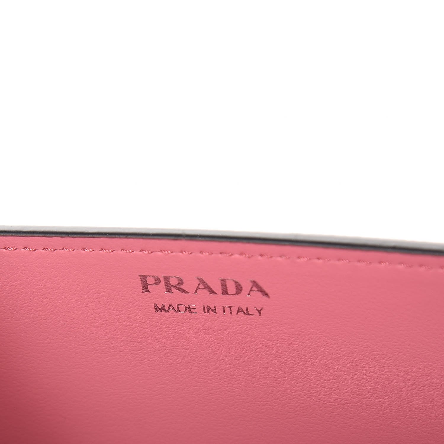 Prada Saffiano Pradamalia Mini Chain Bag Black Begonia 8 of 10