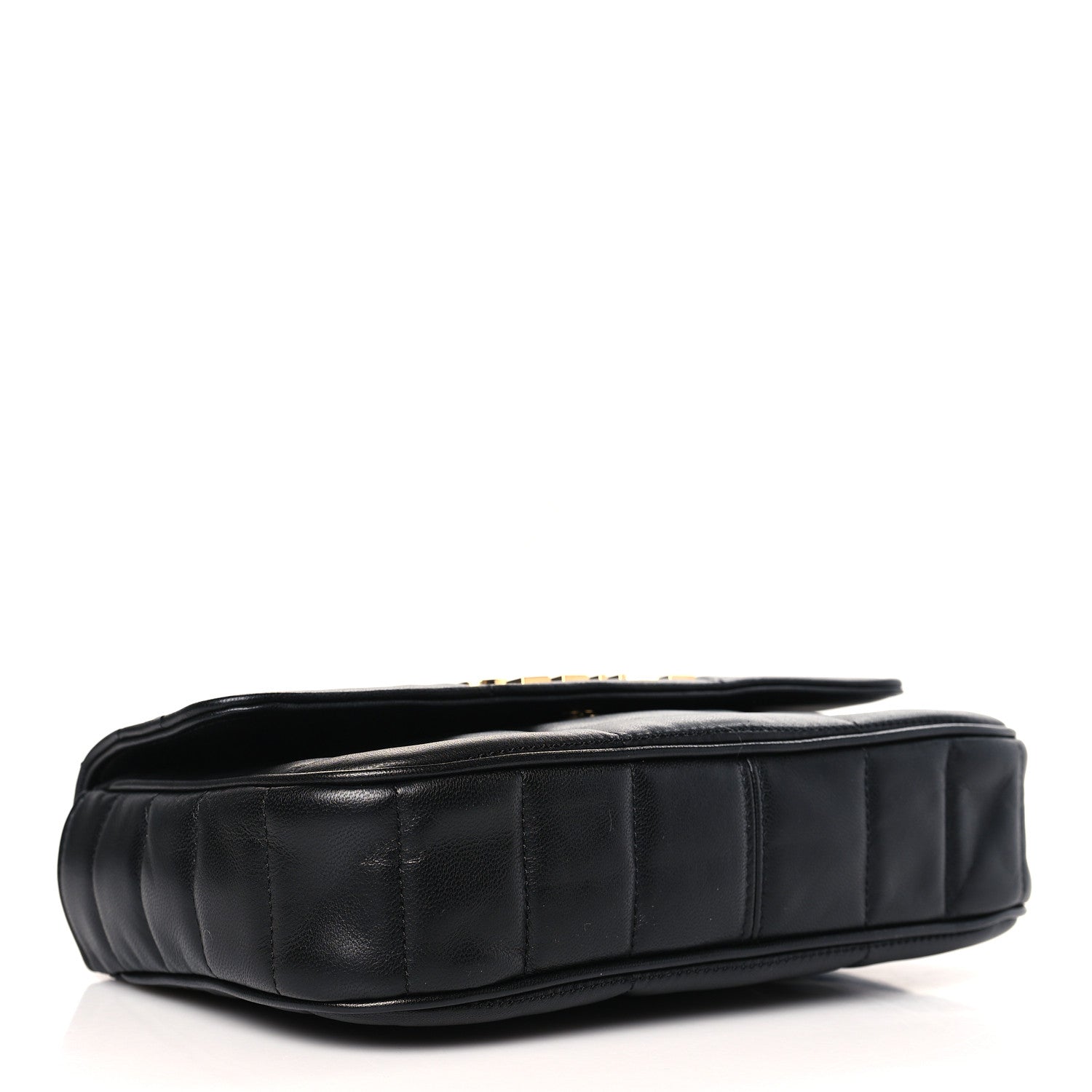 Celine Goatskin Matelasse Chain Shoulder Bag Black 4 of 8