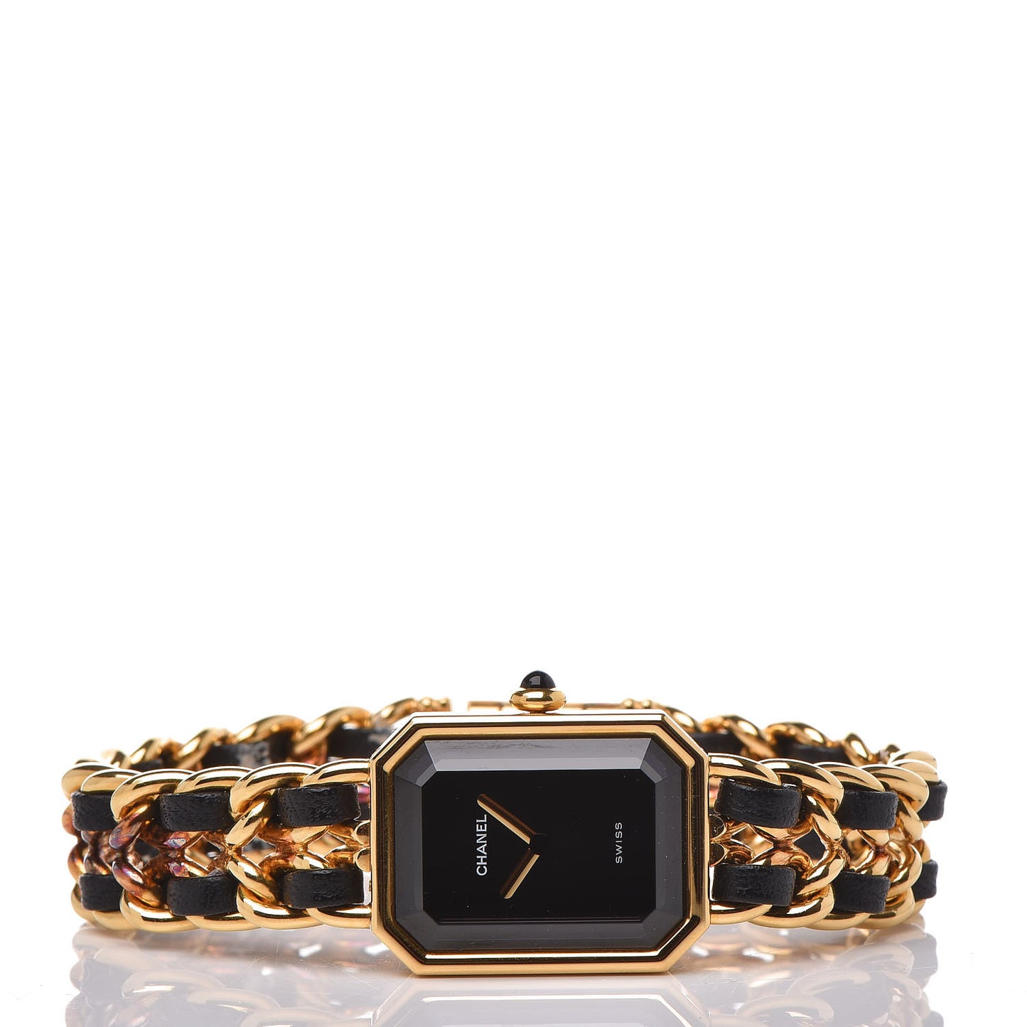 Stainless Steel Lambskin 20mm Chain Premiere Quartz Watch Gold L