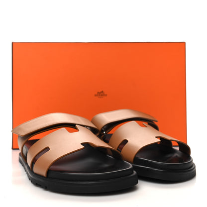 Hermes Calfskin Mens Chypre Sandals 40.5 Naturel 9 of 9