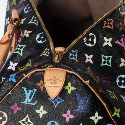 Louis Vuitton Monogram Multicolor Keepall 45 Black 7 of 10