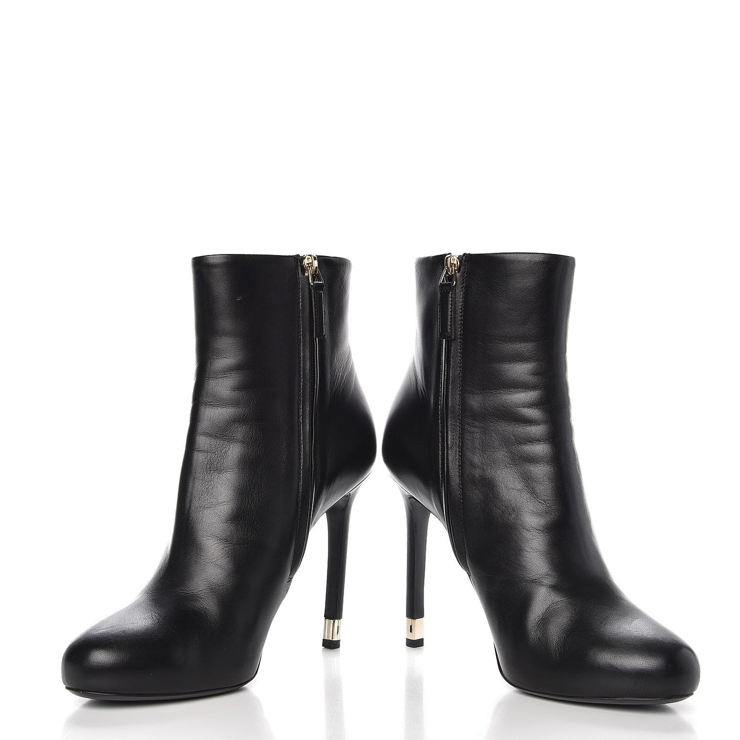 Lambskin CC Short Booties 41 Black