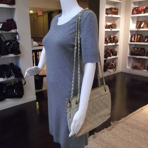 Chanel Lambskin Quilted Shoulder Bag Beige 2 of 12