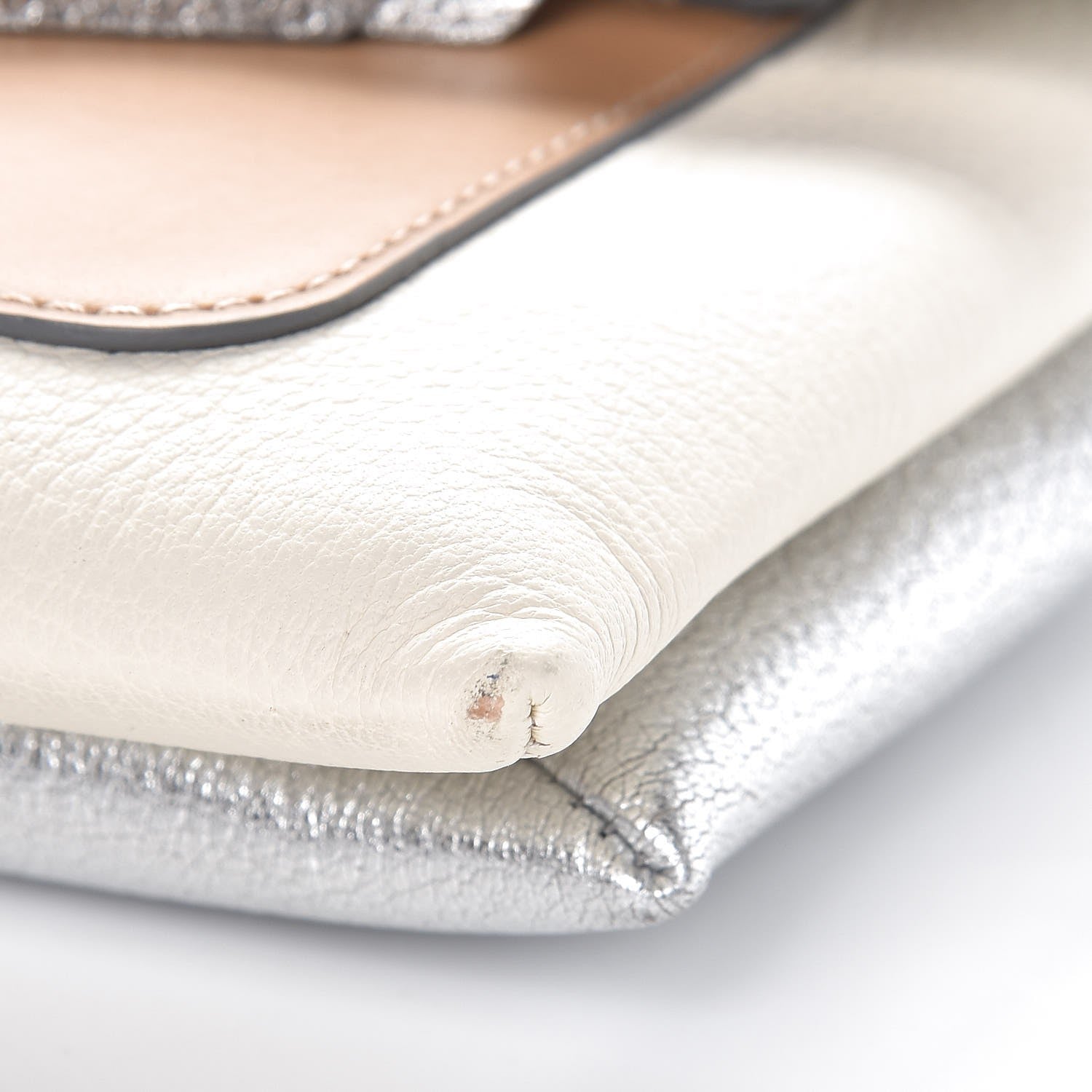 Givenchy Calfskin Duetto Crossbody Bag Silver 8 of 8