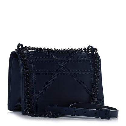 Christian Dior Ultra Matte Calfskin Studded Medium Diorama Flap Bag Blue 3 of 19