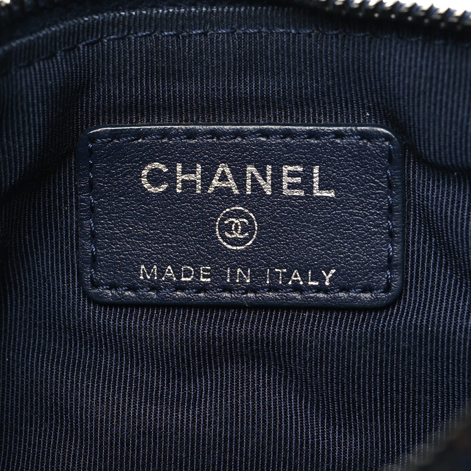 Chanel Aged Calfskin Quilted Small Reissue Cosmetic Case Navy 6 of 9