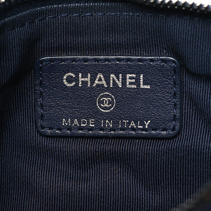 Chanel Aged Calfskin Quilted Small Reissue Cosmetic Case Navy 6 of 9