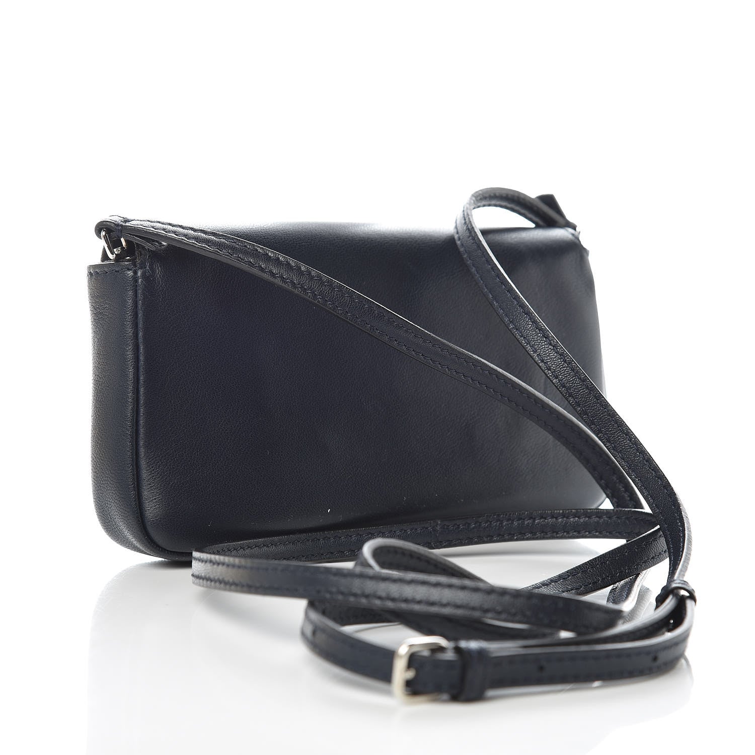 Fendi Nappa Micro Baguette Blue 3 of 10