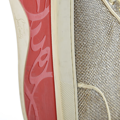 Christian Louboutin Metallic Lurex Womens Bip Bip Orlato Flat Sneakers 40 Gold 15 of 19