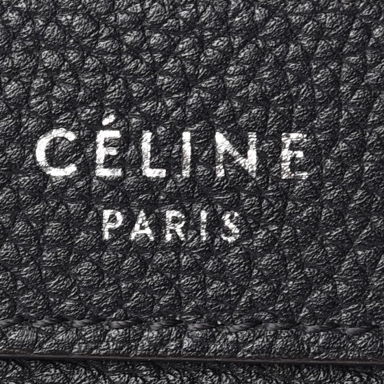 Drummed Calfskin Nano Luggage Black