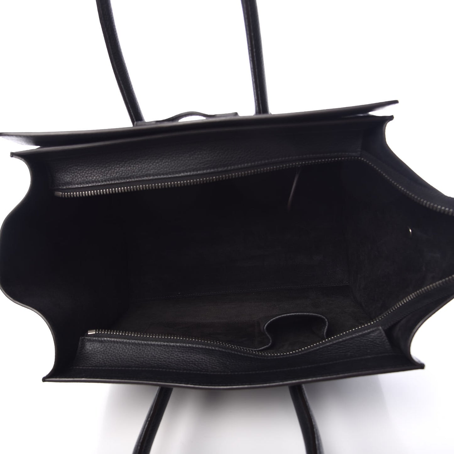 Drummed Calfskin Mini Luggage Black