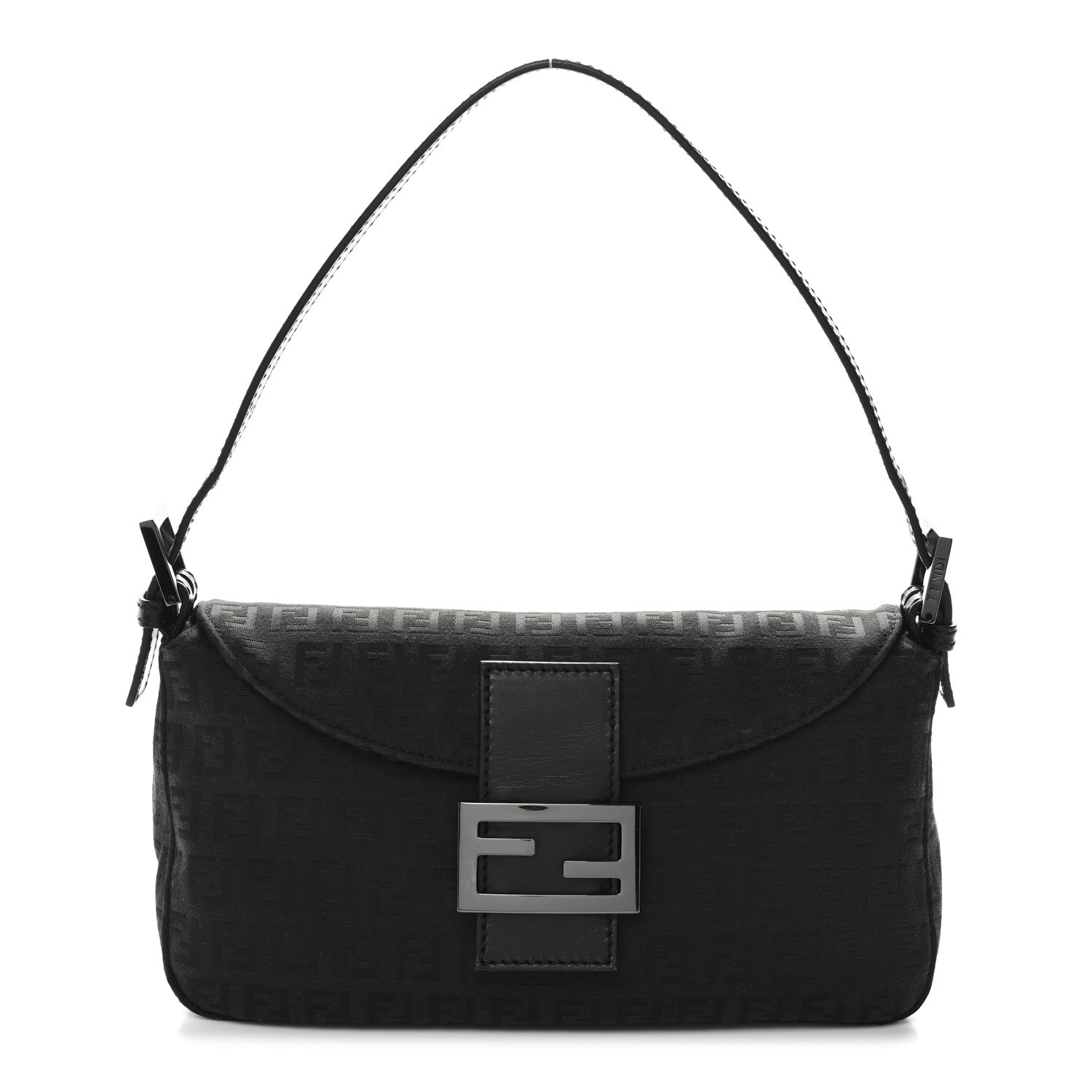 Fendi Zucchino Baguette Black 1 of 9