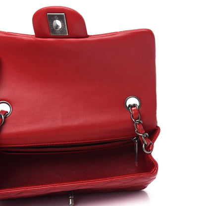 Chanel Lambskin Quilted Mini Rectangular Flap Red 5 of 10