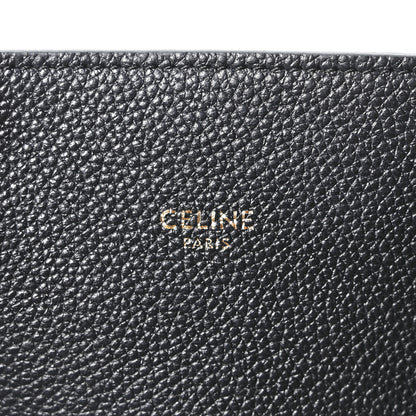 Celine Soft Grained Calfskin Small Belt Cabas Phantom Black 6 of 10