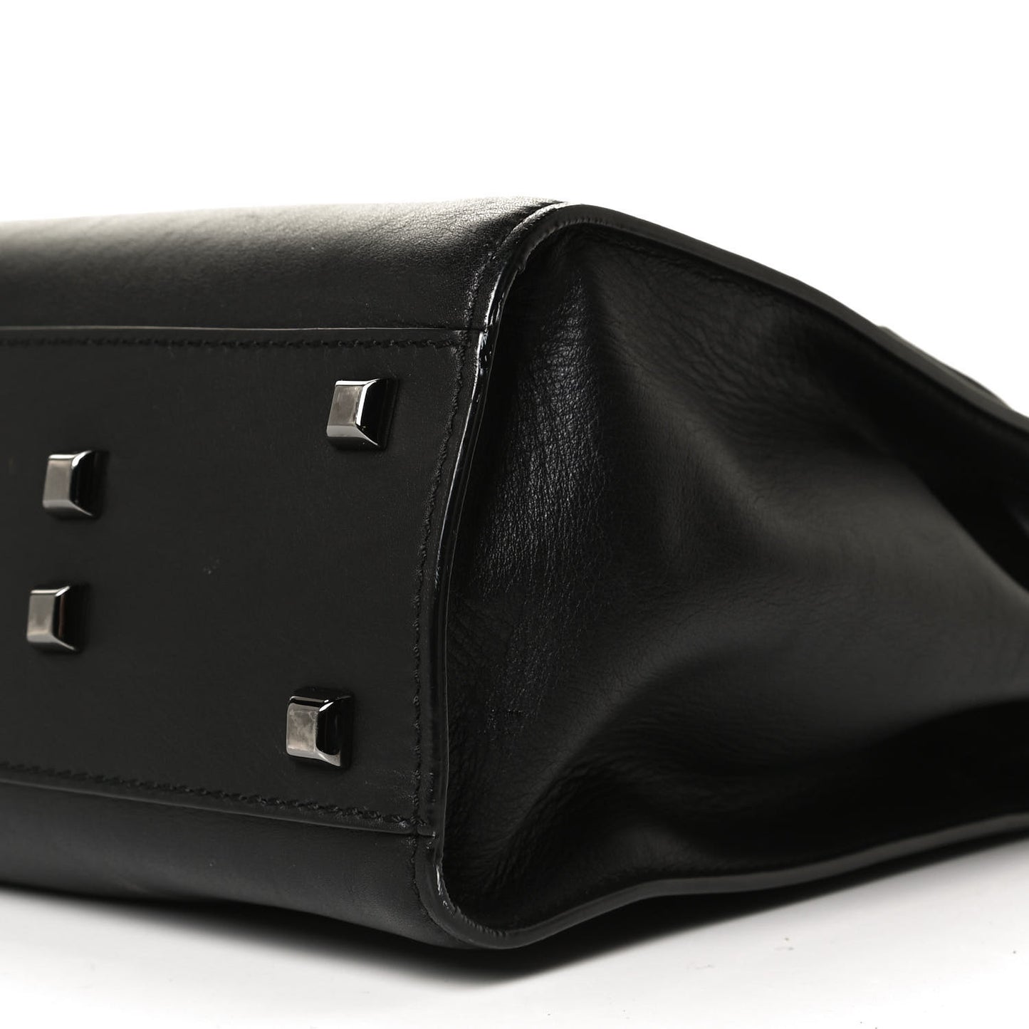 Calfskin Medium My Rockstud Frame Bag Black