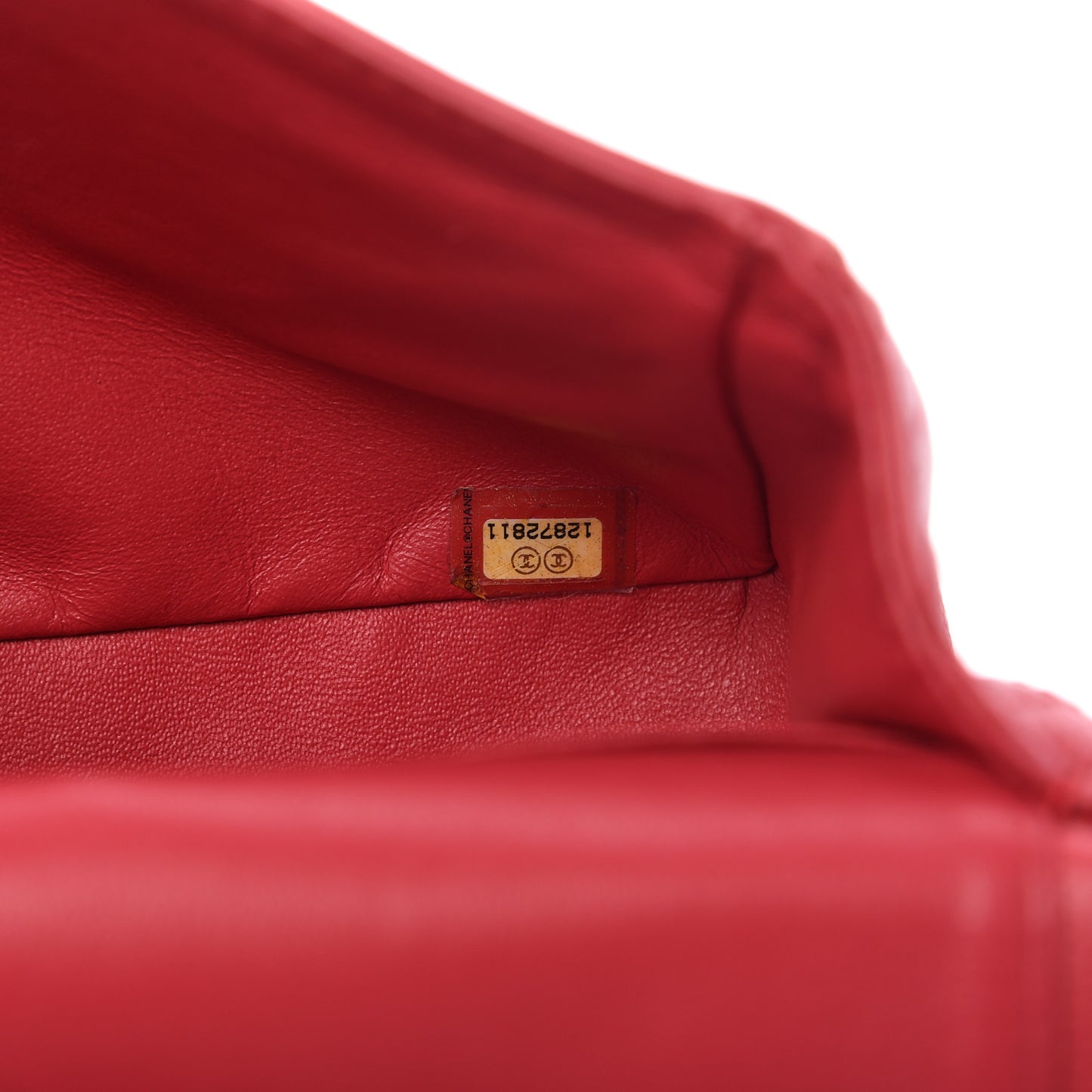 Caviar Quilted Medium Double Flap Red